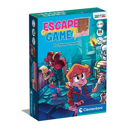Clementoni Escape Game Cursed Castle - French - 11.2 x 15.6 x 3.2 cm - 7+ Years