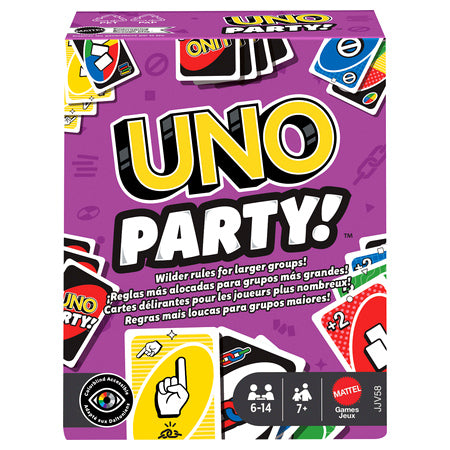 Mattel UNO Party Card Game for Large Groups - 168 Cards