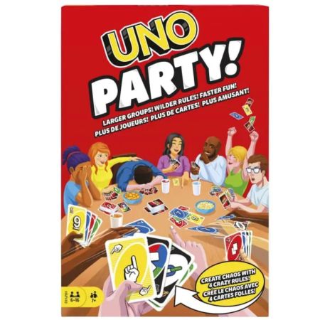 Mattel UNO Party Family Card Game For Kids And Adults