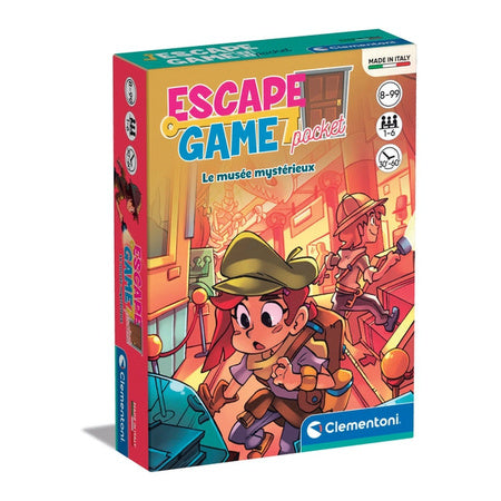 Clementoni Escape Game Mysterious Museum - French - 11.2 x 15.6 x 3.2 cm - 7+ Years