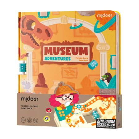 Mideer 6-in-1 Portable Board Game Book: Museum Adventures - 3+ Years