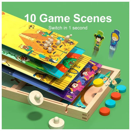 Mideer 10 in 1 Carrom Board Game – 4+ Years