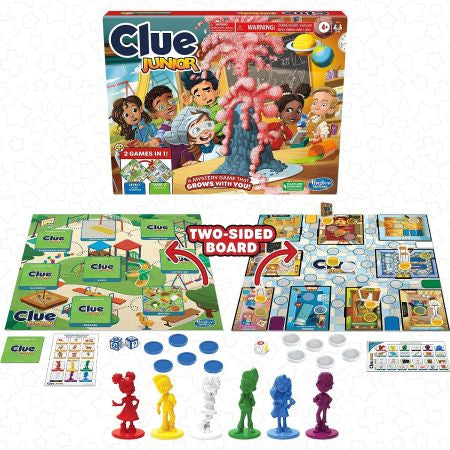 Hasbro Clue Junior 2-in-1 Mystery Board Game - English