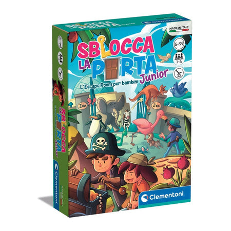 Clementoni Escape Game Junior Zoo & Pirates - French - 11.2 x 15.6 x 3.2 cm - 6+ Years